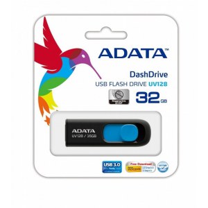 ADATA | UV128 | 32 GB | USB 3.0 | Black/Blue
